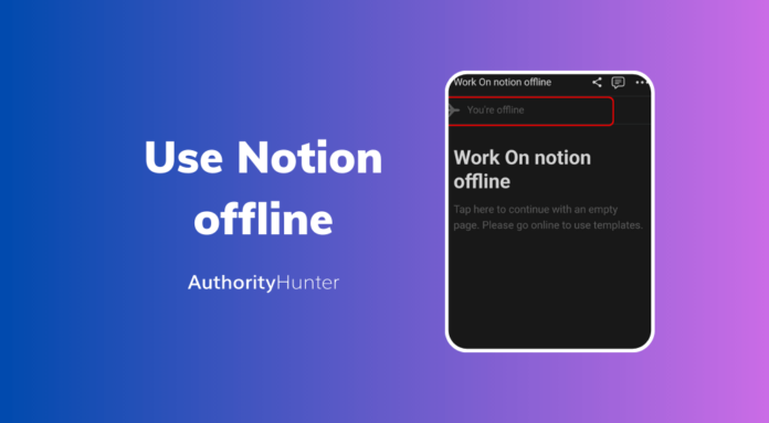 Can you use notion offline 