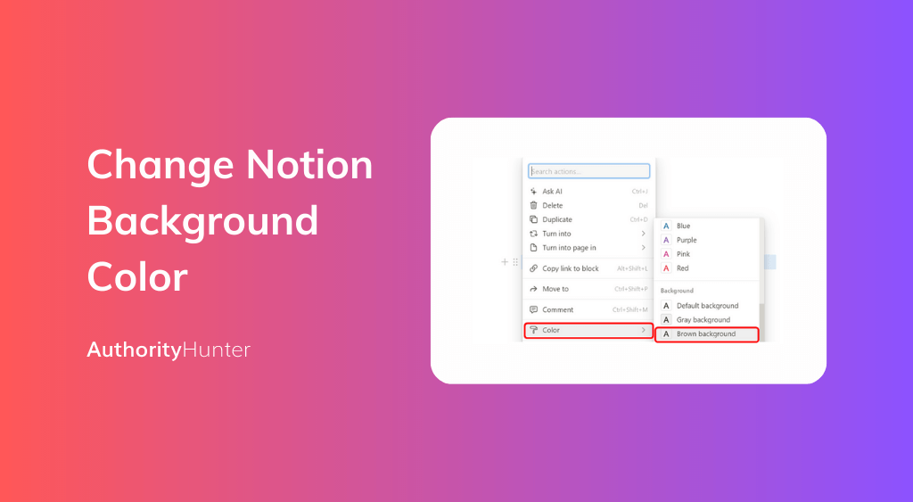 How To Change Notion Background Color 